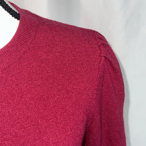 Marled - Cashmere Sweater Puffy Shoulders M - Picture 5 of 6